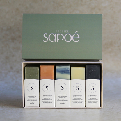 Coffret cadeau 5 savons à froid